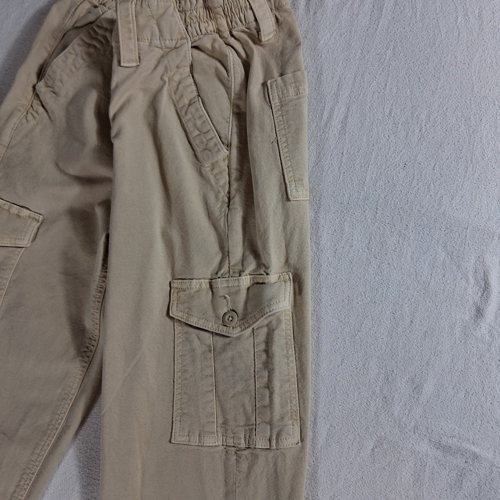 American Eagle Outfitters Stretch Cargo Pants Stretch Women Size 00 Khaki Beige - Picture 11 of 12
